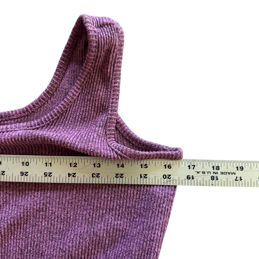 Koolaburra By UGG Womens XS Purple Ribbed Knit Sleeveless Jumpsuit With Button F - Picture 5 of 6